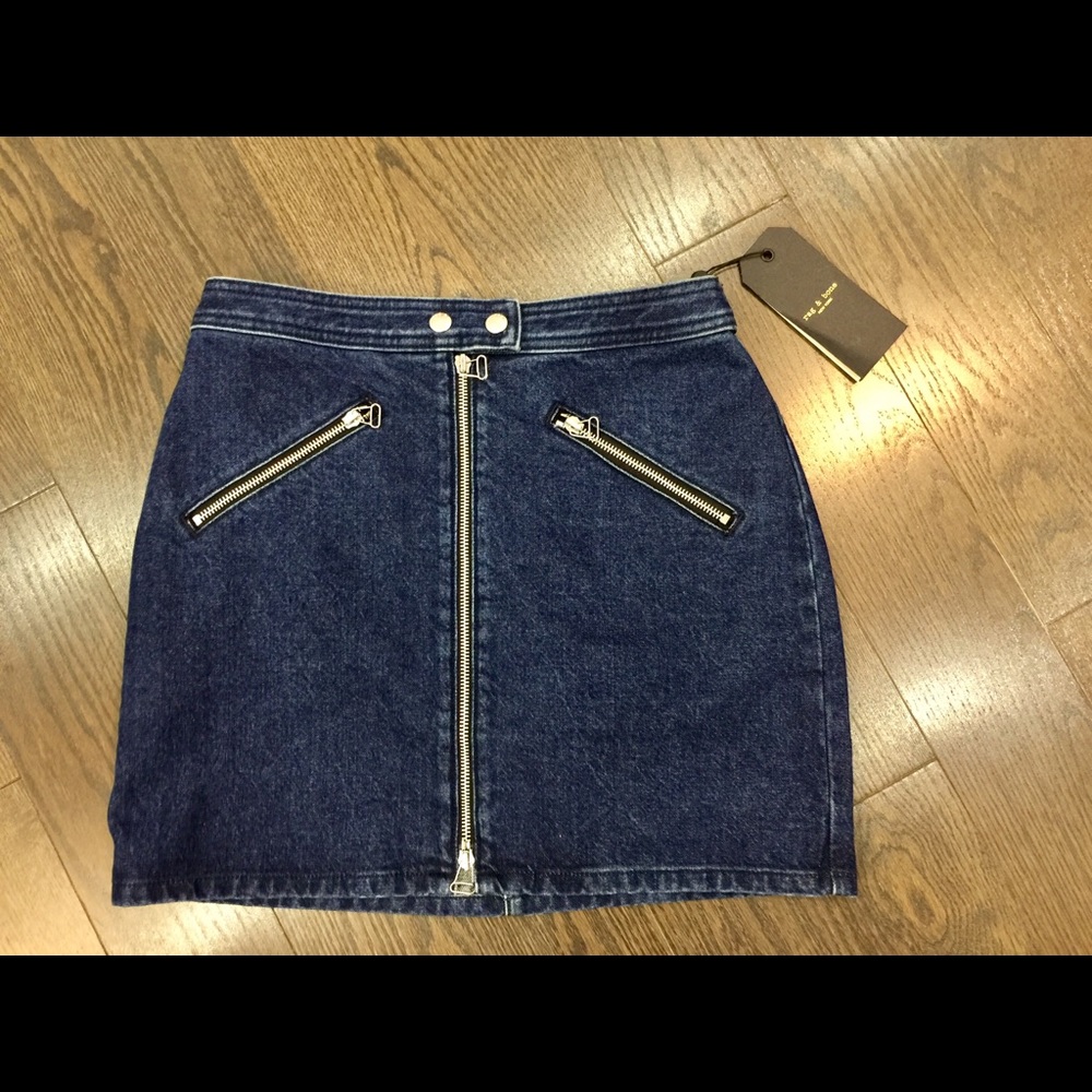 rag & bone jean skirt